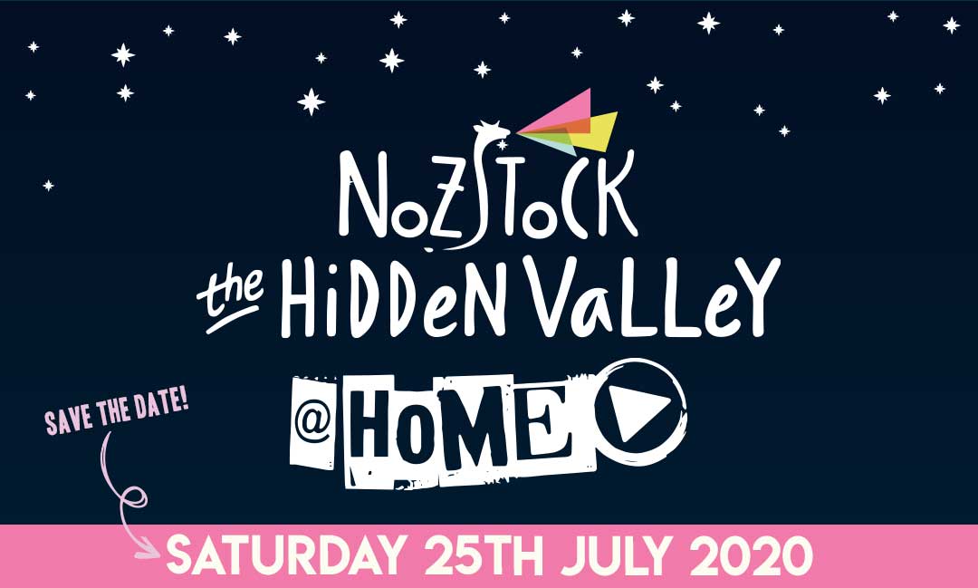Printed flyer for Nozstock at home