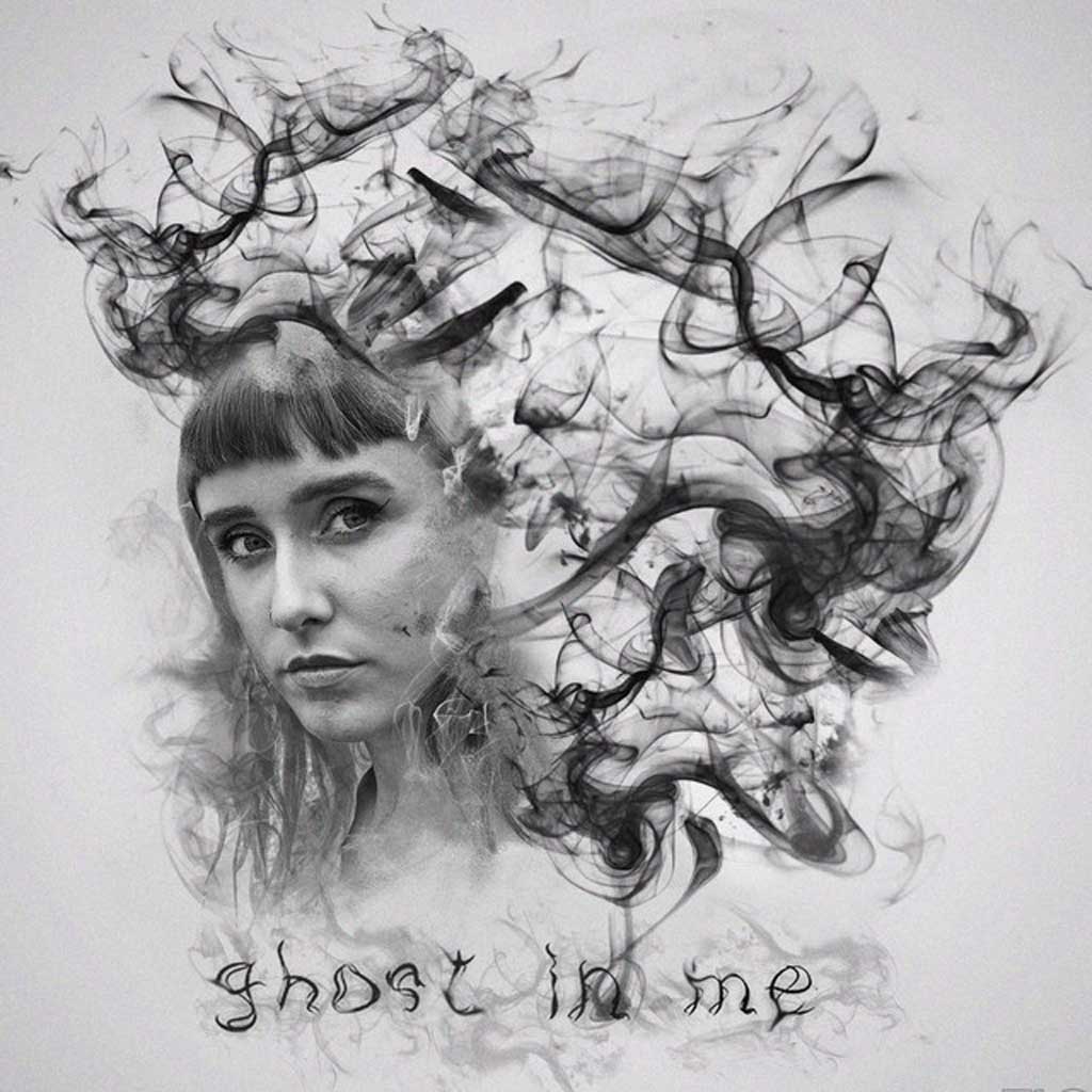 Line drawing of Ghost In Me by Darla Jade - Single Cover