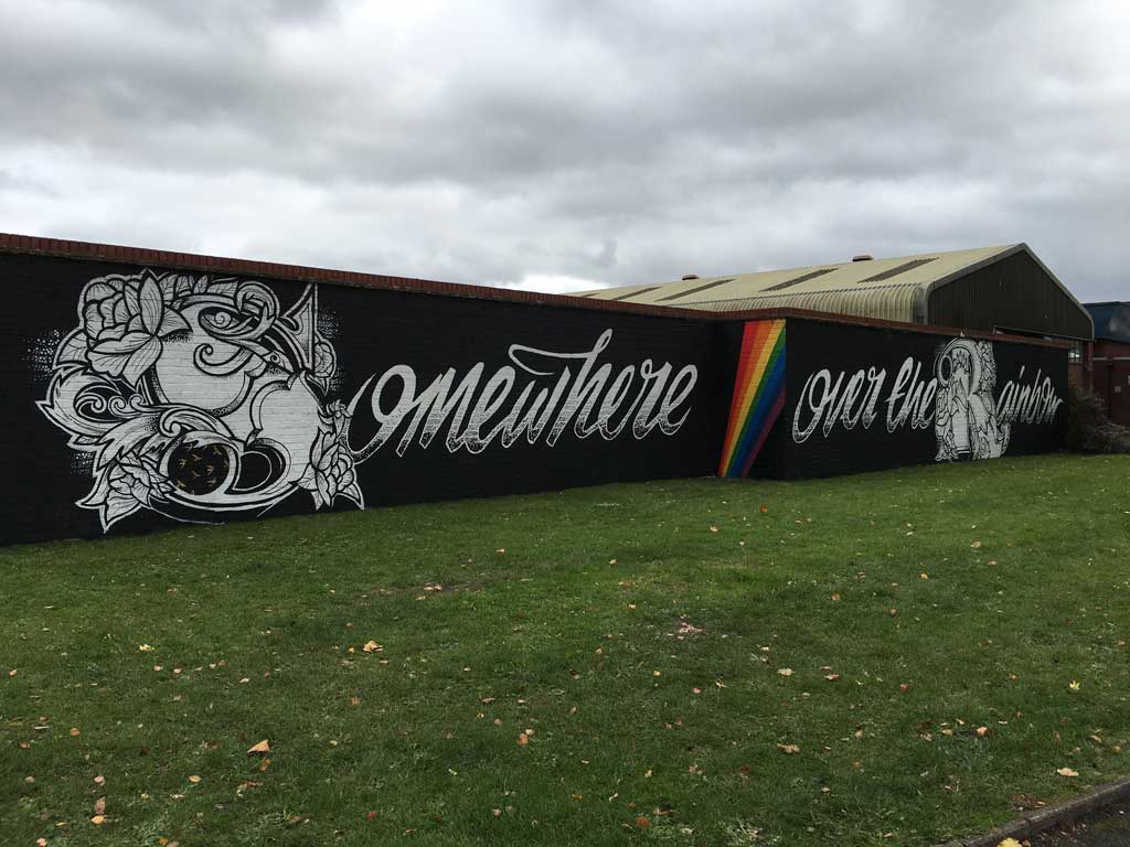 Graffiti wall Worcester Paint Festival preview