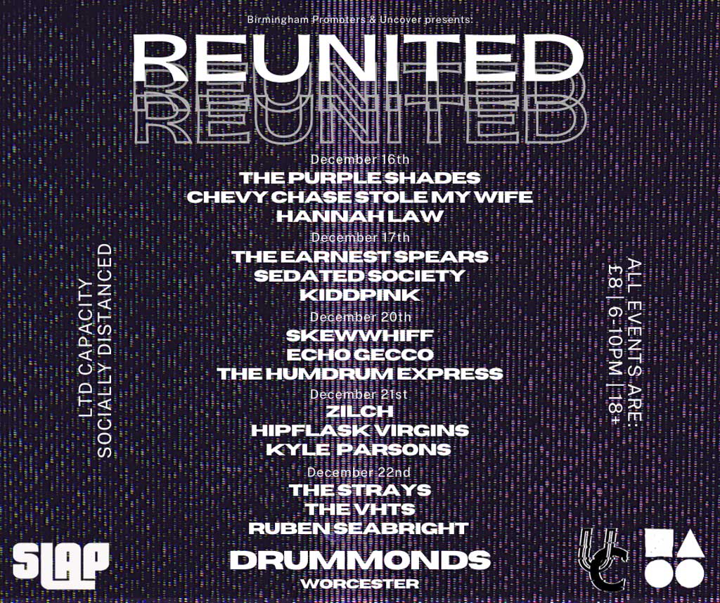 Poster for Reunited Uncover Gigs