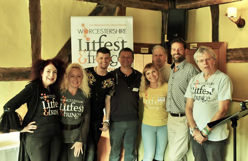Photo of the team at Worcestershire LitFest