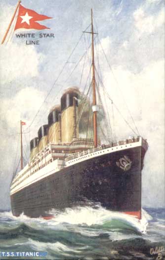 Photo of Titanic Postcard - Image courtesy of Titanic Honour and Glory Ltd collection and archives.