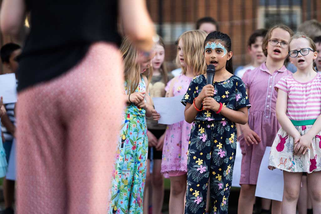 Photo of Stanley Road School choir