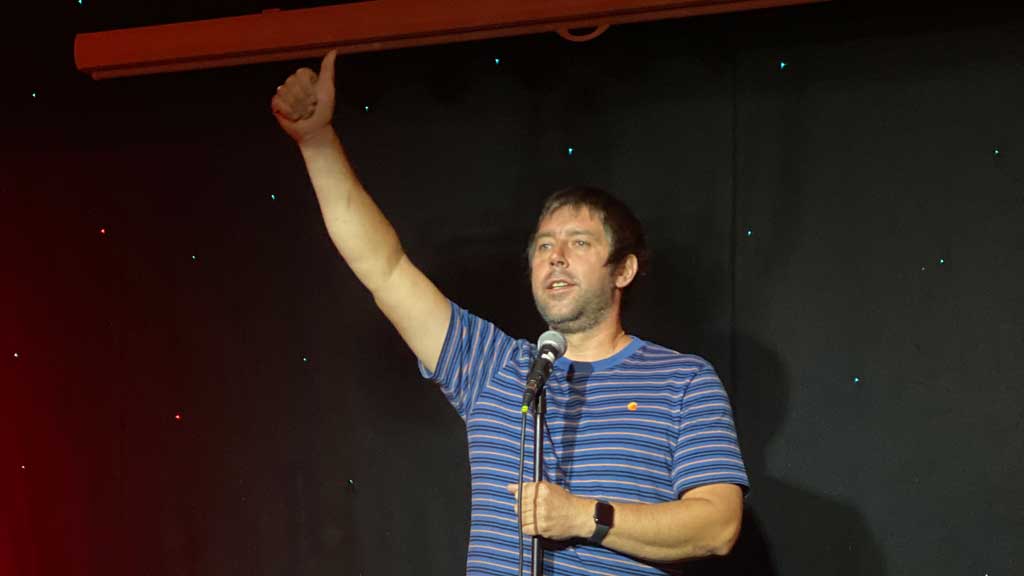 Mike Newall the compere