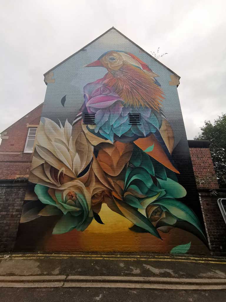 Phot of Mural from Worcester Paint Festival
