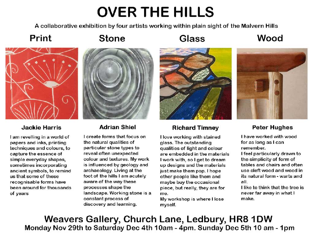 Poster for Weavers Gallery in Ledbury