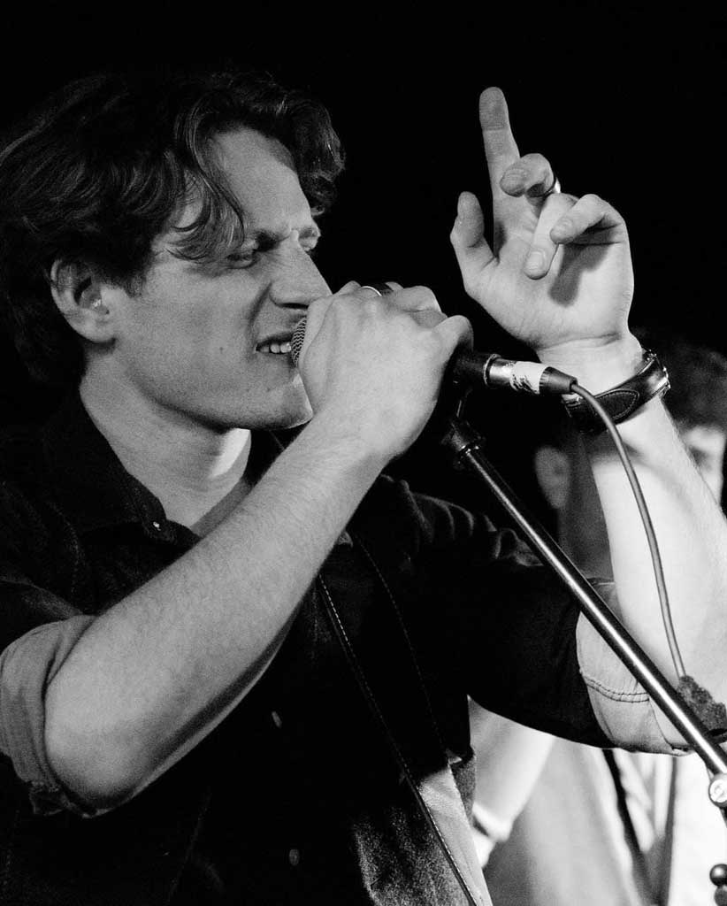 Photo of vocalist from the band Year of the Dog