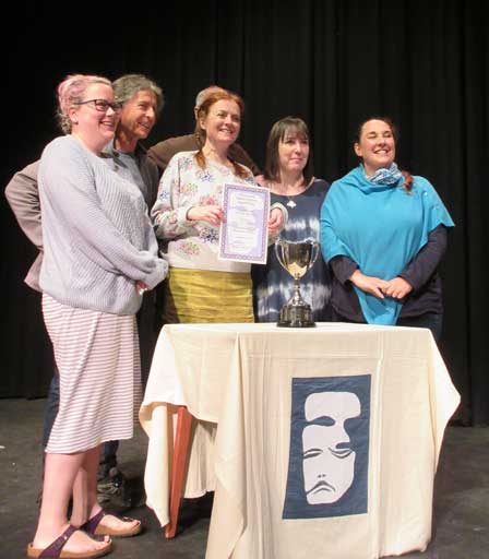 Flashback to 2022 and members of the cast of “Dearly De-Petted” from LADS, the Ledbury Amateur Dramatic Society. A success at last year’s festival, it also did well at the AETF’s regional semi-final at Worcester’s Swan Theatre.