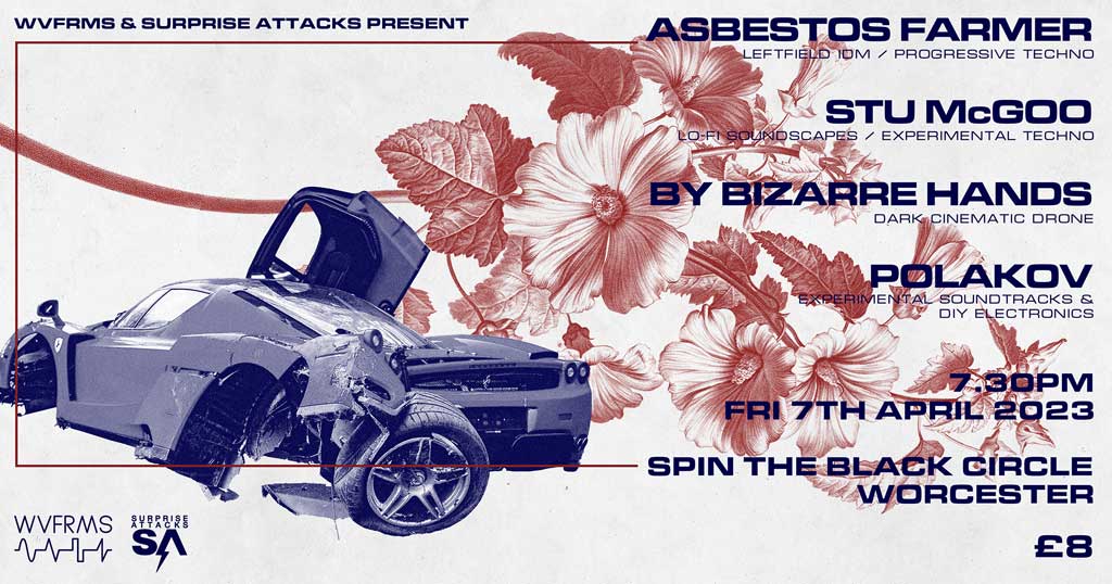 Poster for Asbestos Farmer / Stu McGoo / By Bizarre Hands / Polakov