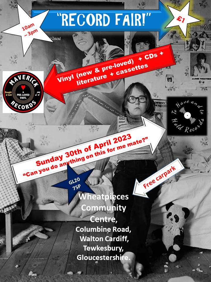 Tewkesbury Record Fair returns for April 2023 SLAP Mag