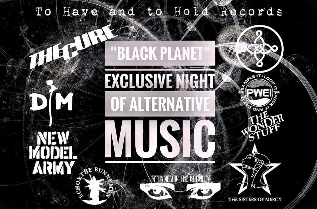 Poster for Black Planet a night of Gothic hued music