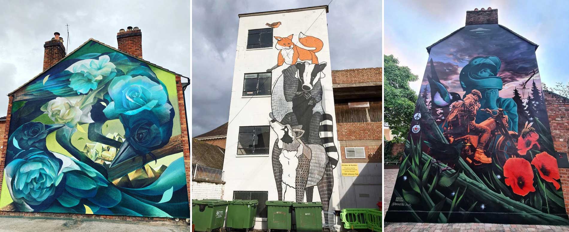 Worcester Paint Festival Murals