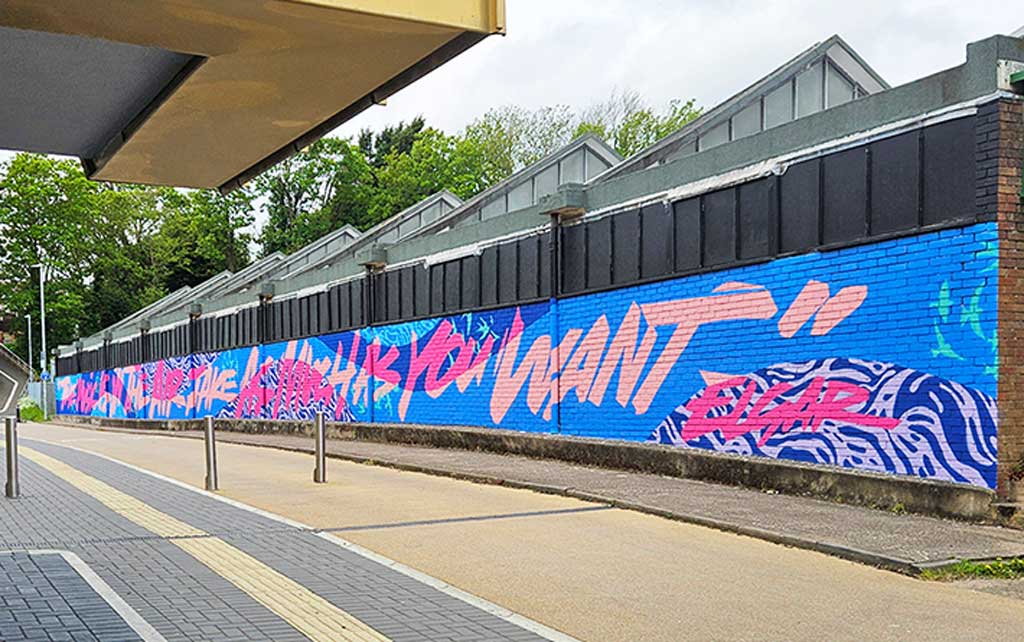 Photo of University of Worcester Mural