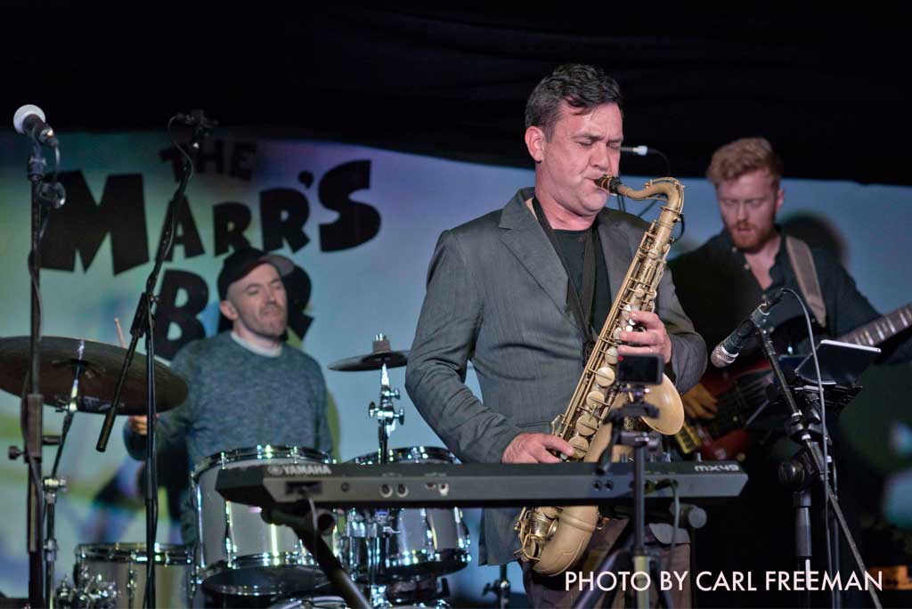 Photo of Brandon Chris and Laurie at The Marrs Bar