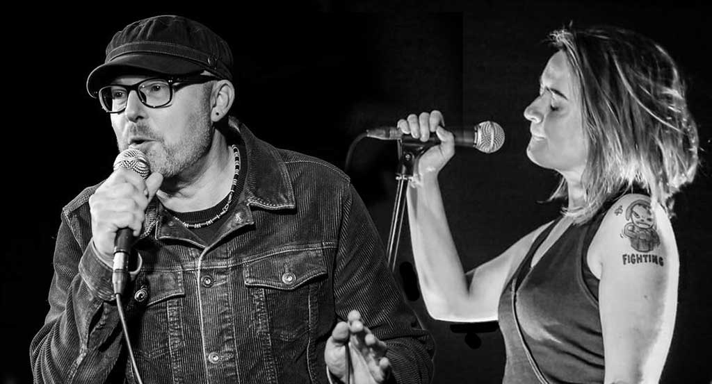 Photo of band singers from Humdrum Express and Skewwhiff