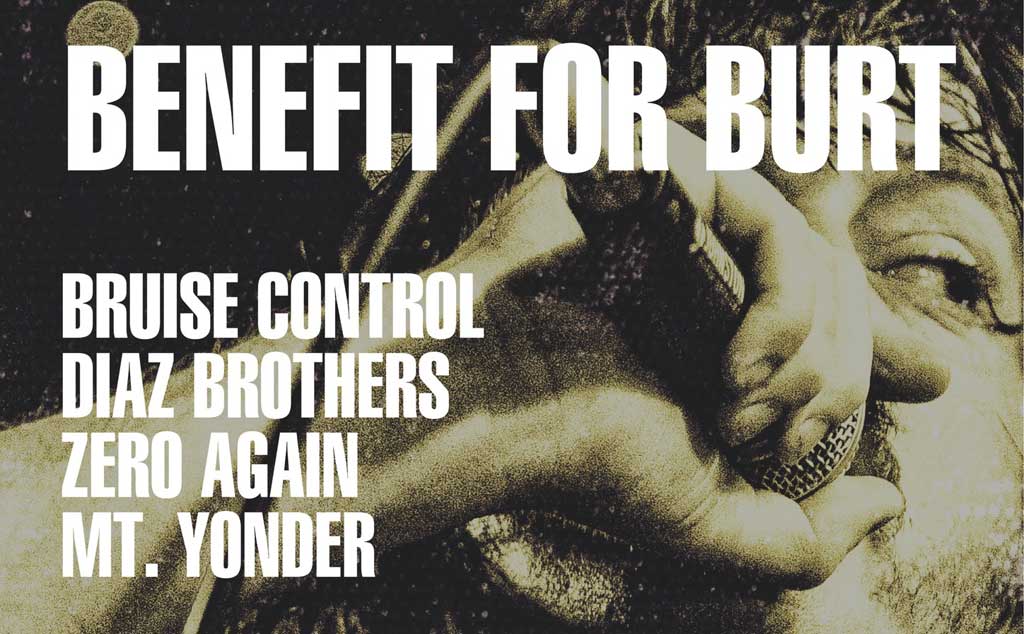 Poster for event A Night of Punk Solidarity for Burt
