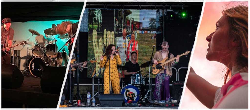 Photo of headline acts for Marrs Bar 25 year party