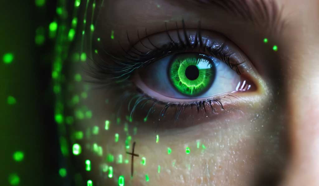 Photo of an eye from the film Bad Things