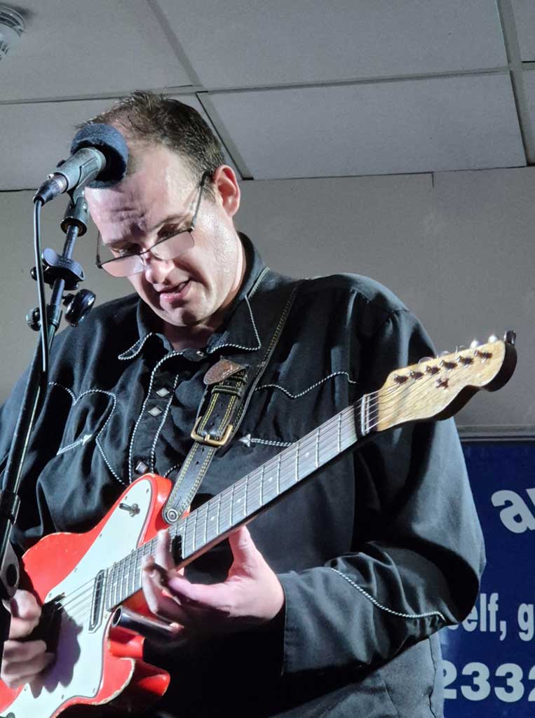 Photo of guitarist from James Oliver Band