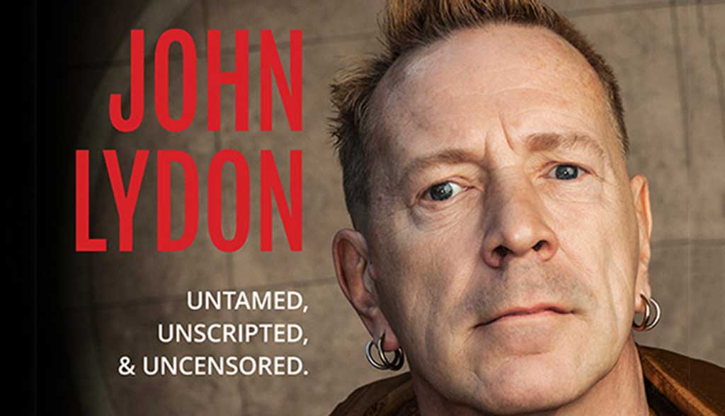 Poster for John Lydon Spoken Word Tour