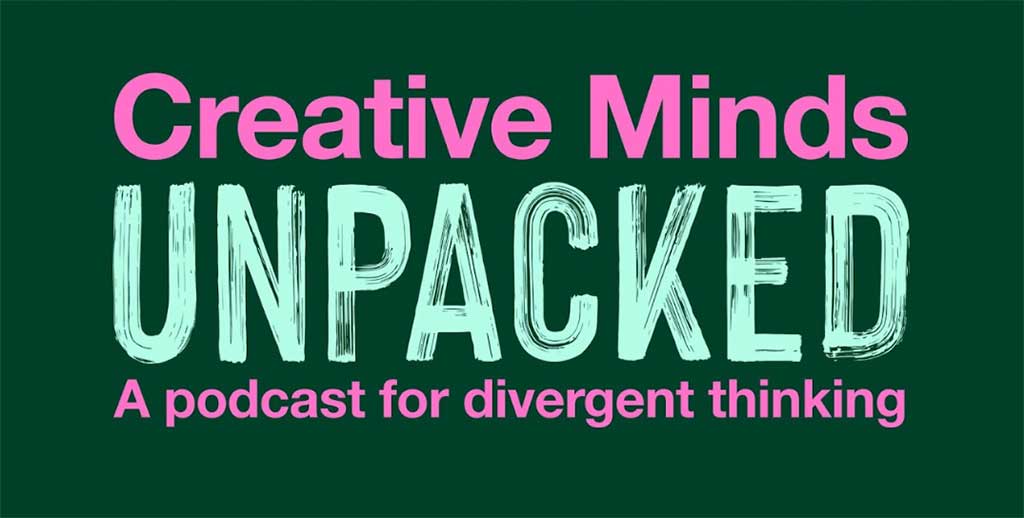 Banner artwork for Creative Minds Unpacked