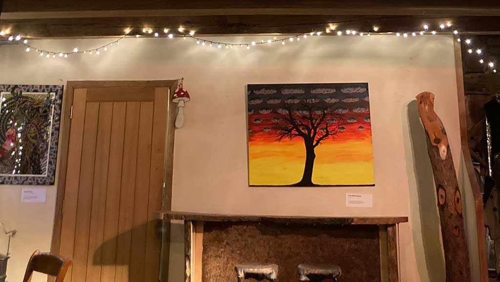 Poster for Dave Simpson Exhibition at The Barn