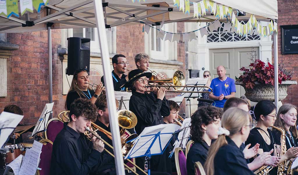 Photo of band at Severn Arts Summer Festival