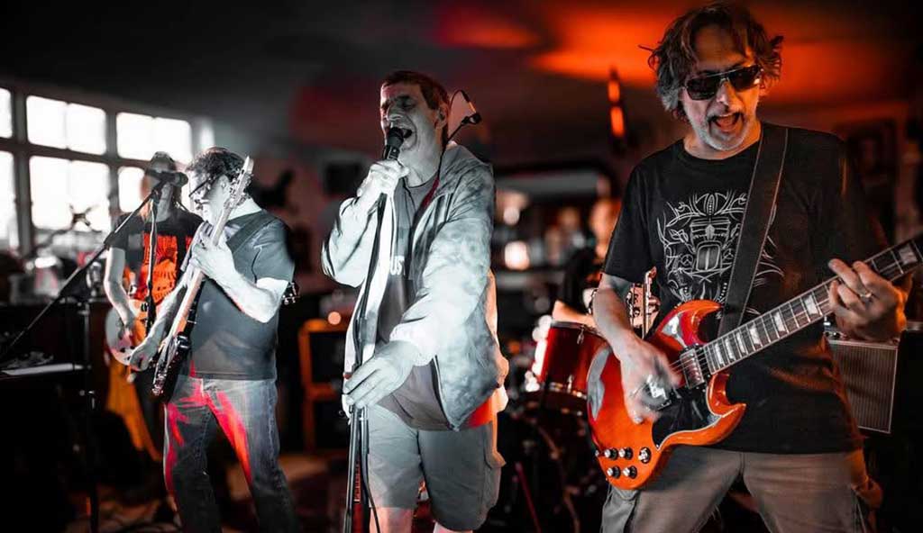 Photo of band performing at Malvern Rocks
