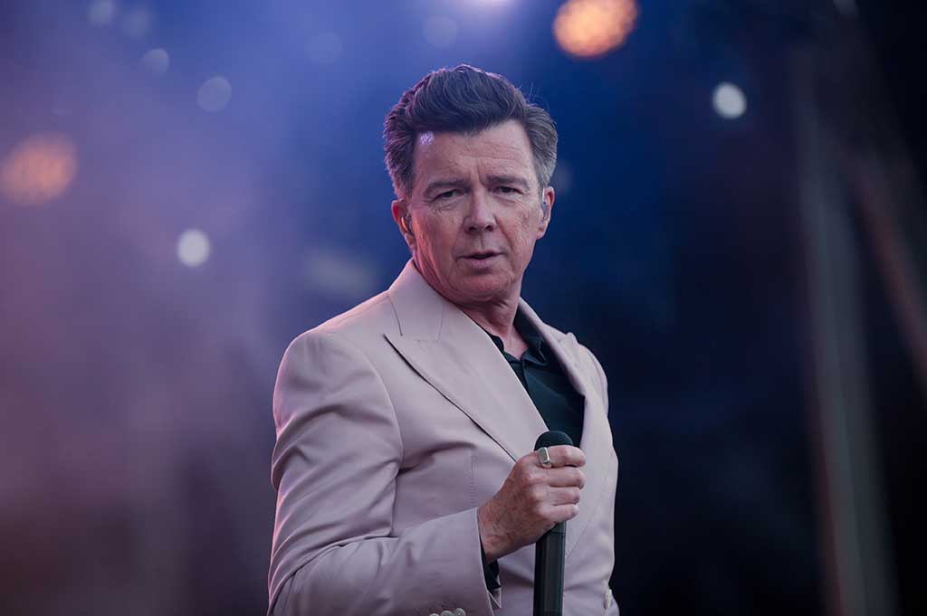 Photo of Rick Astley on stage