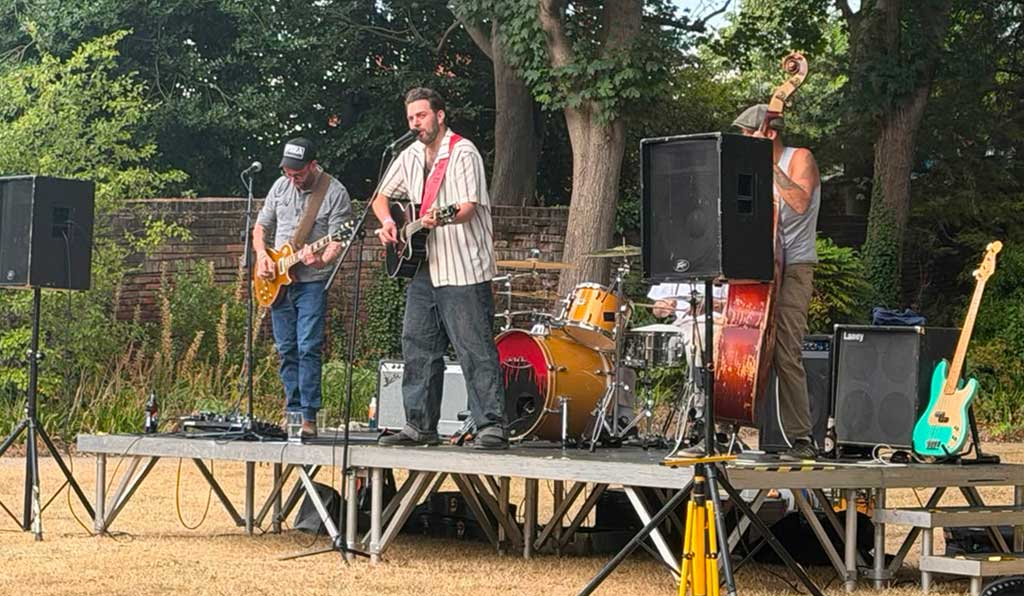 The Deadshots performing on stage