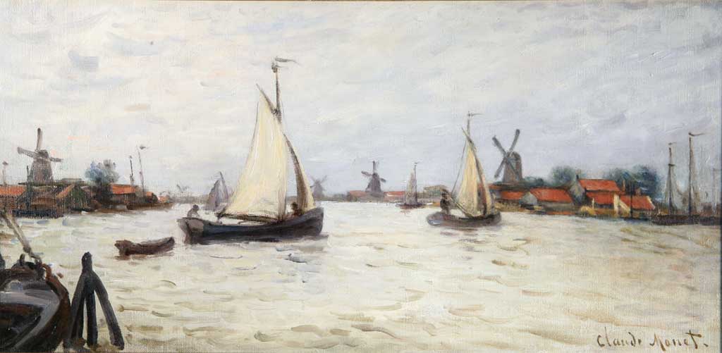 Artwork Bateaux en Hollande pres de Zaandam, Claude Monet