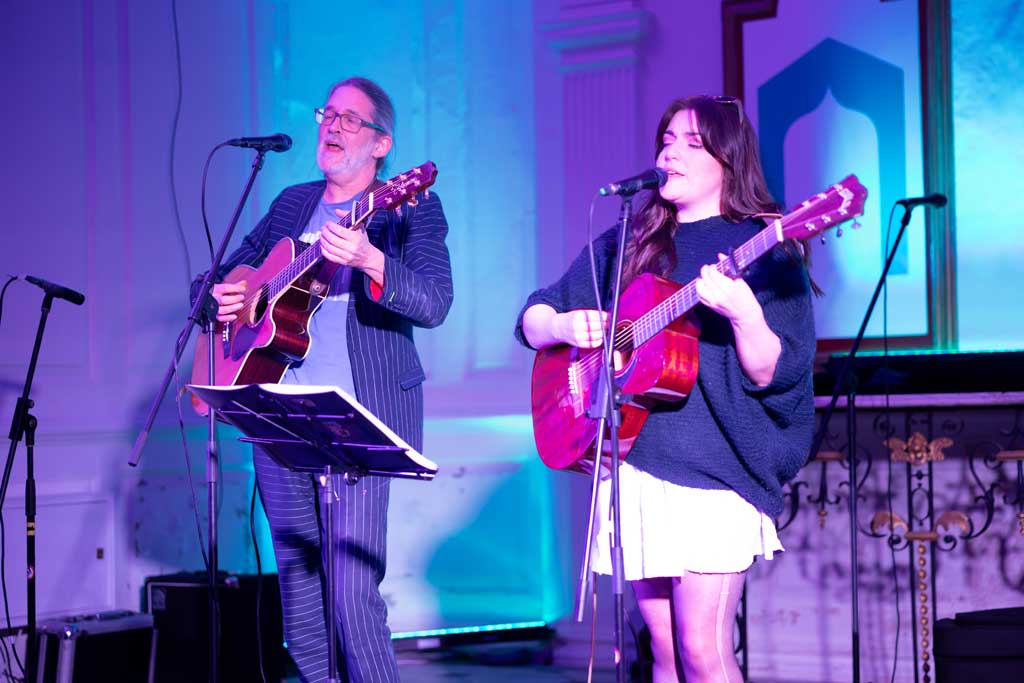 Phone of musicians Connie Gordon with Tyler Massey