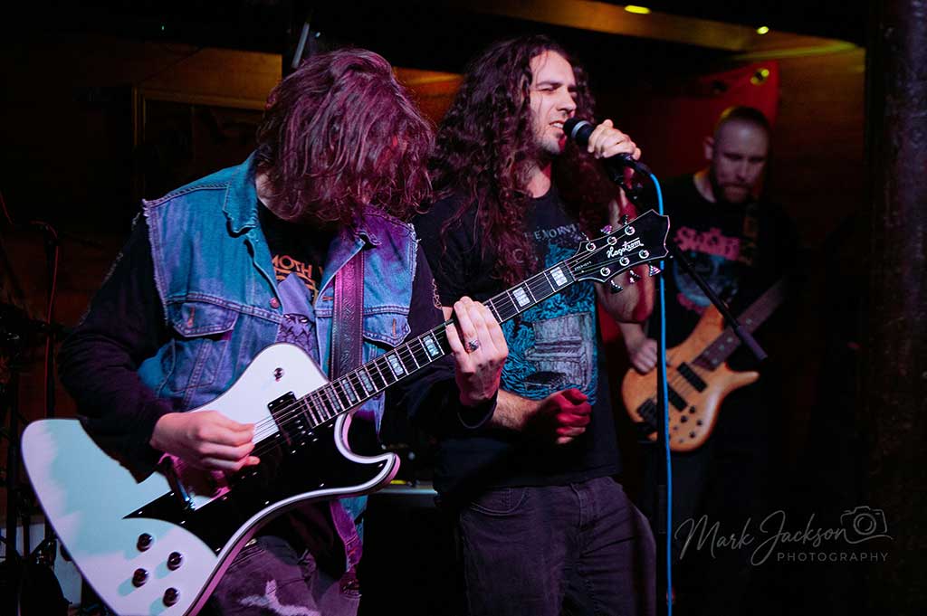 Photo of the band Risperdirone on stage