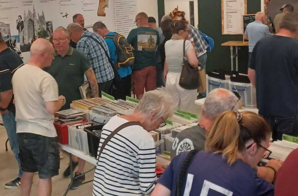 Photo of Traders and sellers at Worcester Record Fair