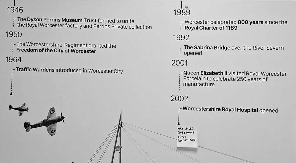 Info graphic for Worcester Record Fair November 2026